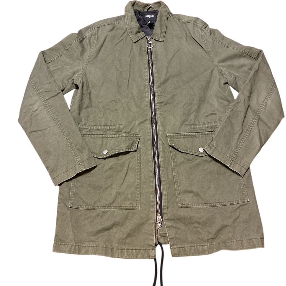 Forever 21 Men's Army Green Field Jacket
